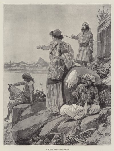Gipsy Camp near Scutari, Albania by Richard Caton Woodville junior